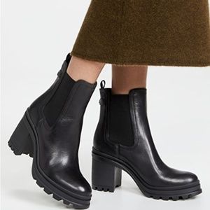New Veronica Beard Boots in Black Leather - size 10!